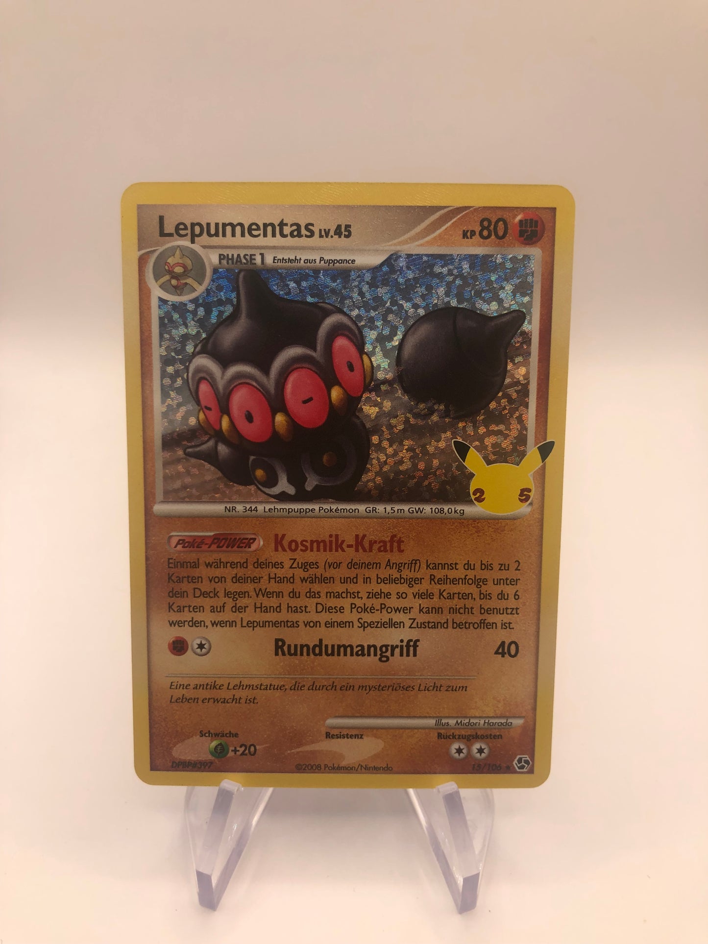 Pokemon Karte Holo Celebration Lepumentas 15/106 Deutsch