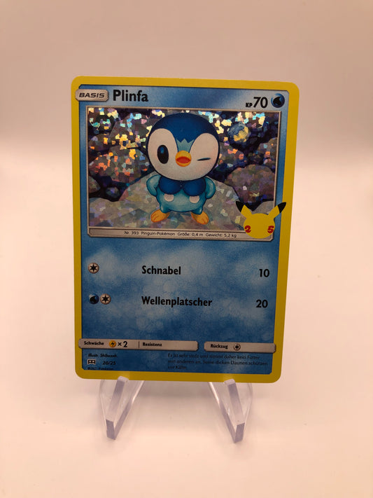 Pokemon Karte Holo Plinfa 20/25  Deutsch