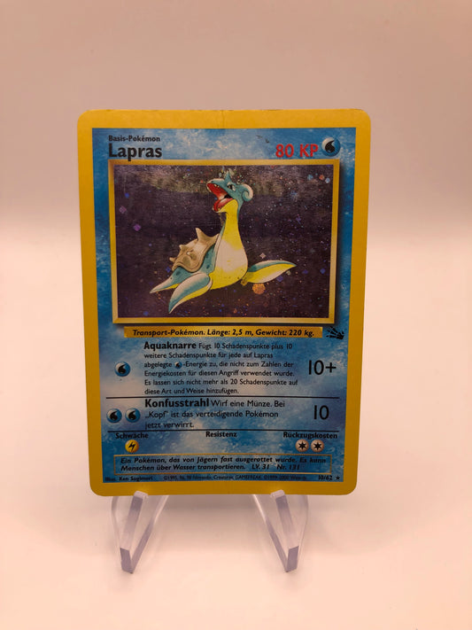 Pokemon Karte Holo Fossil Lapras 10/62 Deutsch