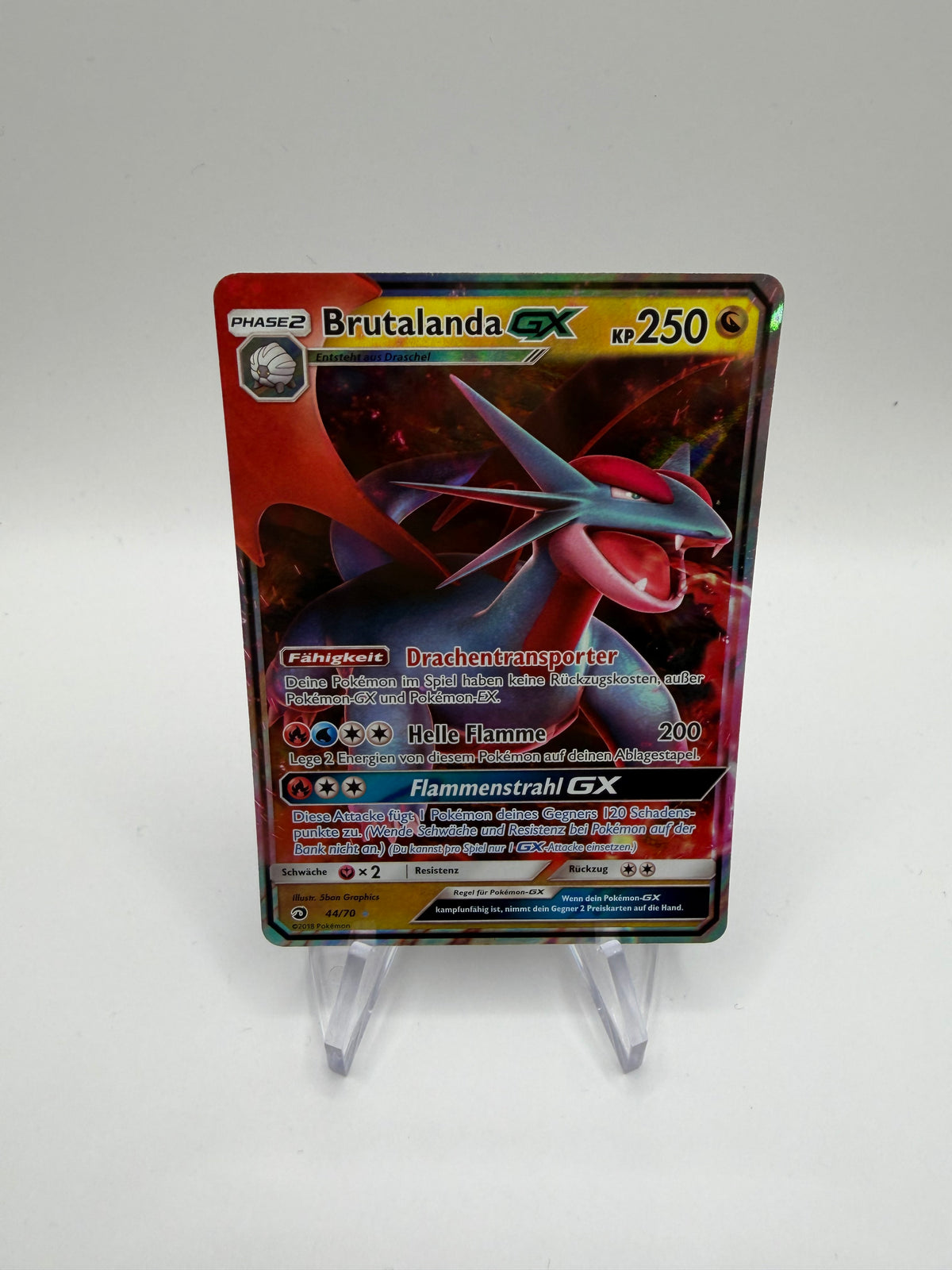 Pokemon Karte GX Brutalanda 44/70 Deutsch