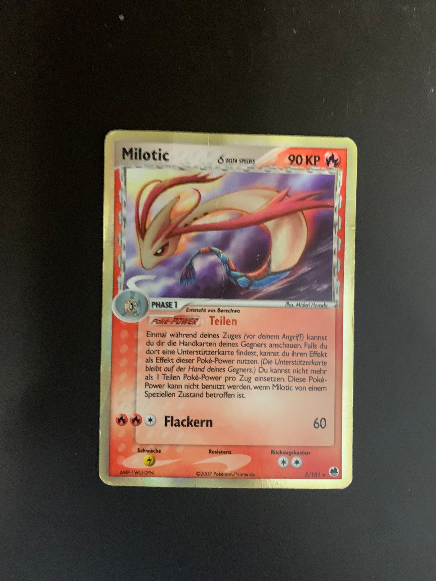 Pokemon Karte Holo Milotic 5/101 Deutsch
