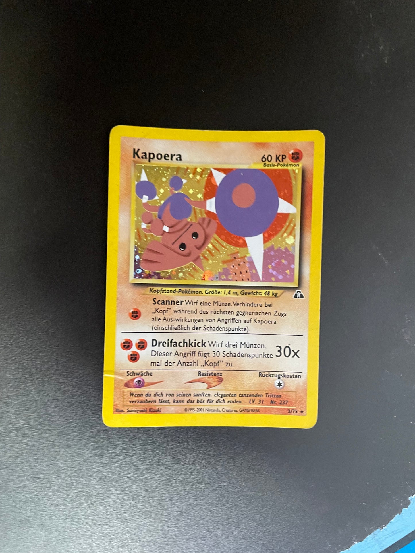 Pokemon Karte Holo Kapoera 3/75 Deutsch