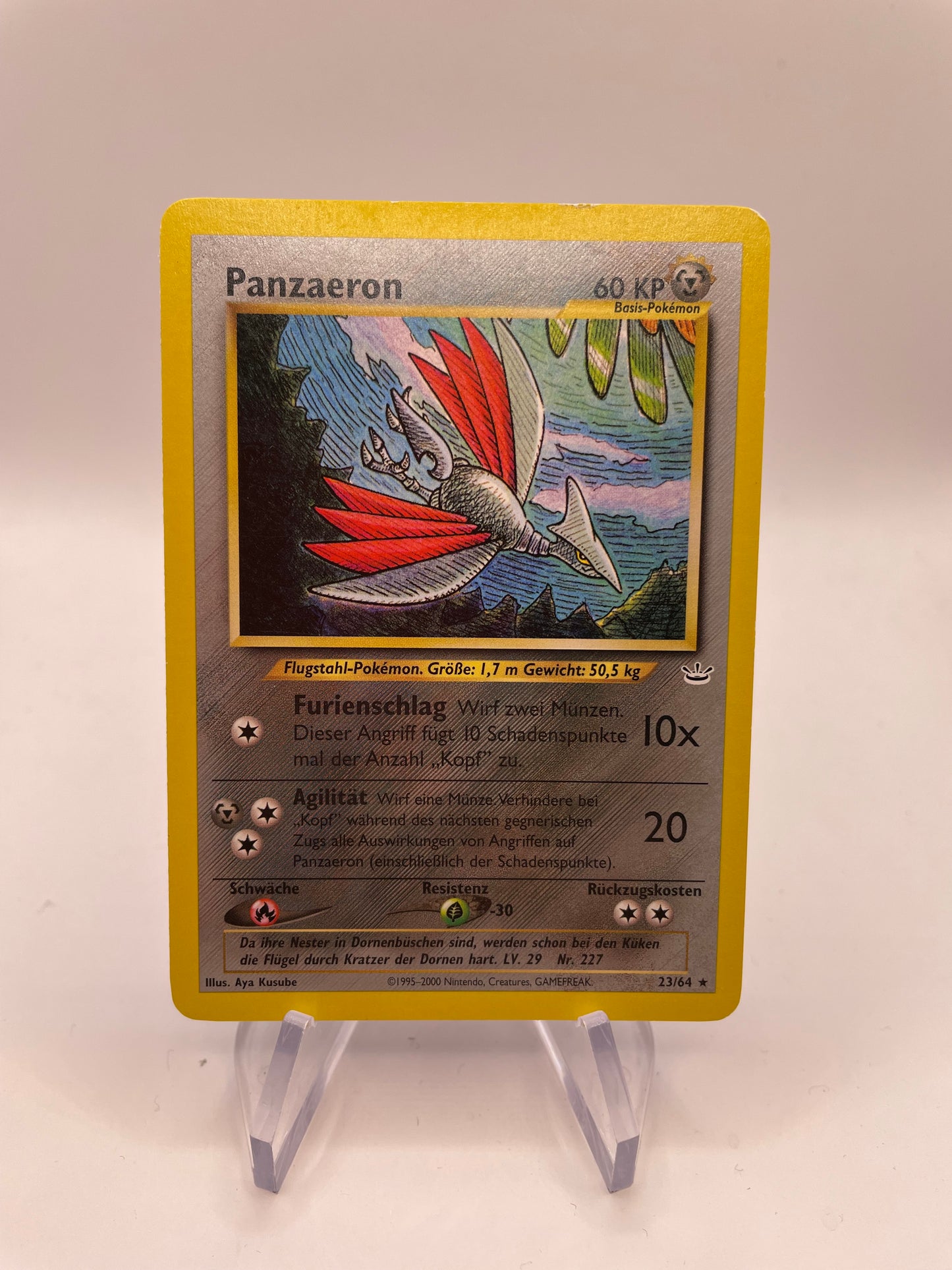 Pokémon Karte Panzaeron 23/64 Deutsch