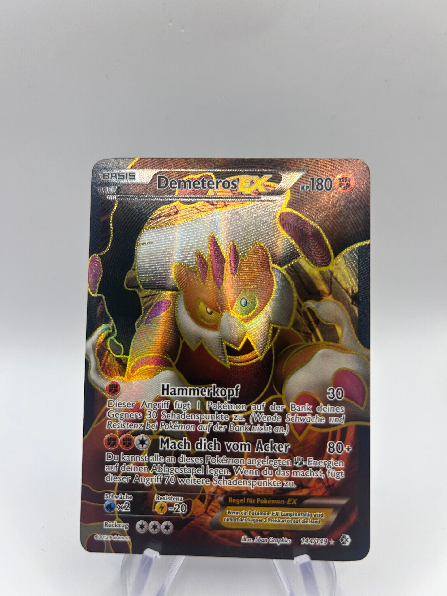 Pokemon Karte Ex Fullart Demeteros 144/149 Deutsch