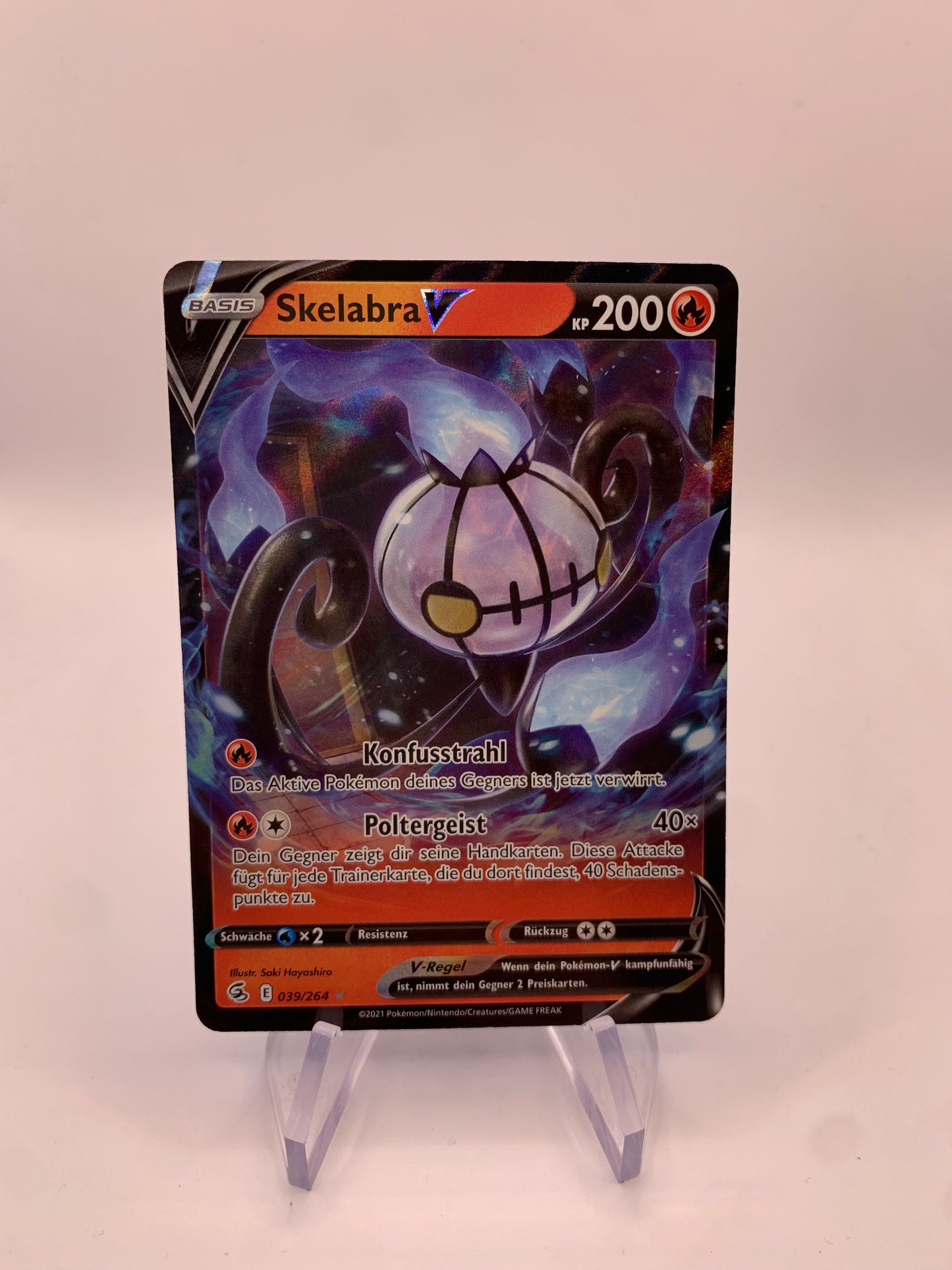 Pokemon Karte V Skelabra 39/264 Deutsch