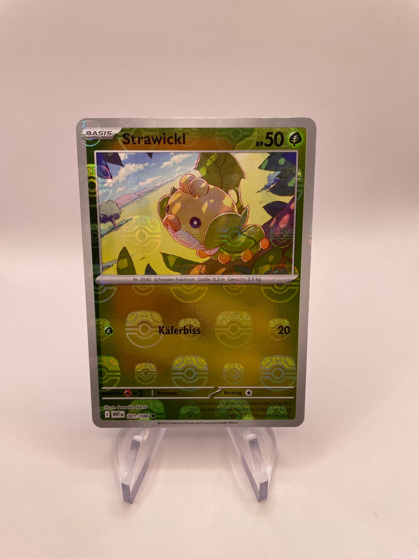 Pokemon Karte Revers Strawickl 1/86 Deutsch