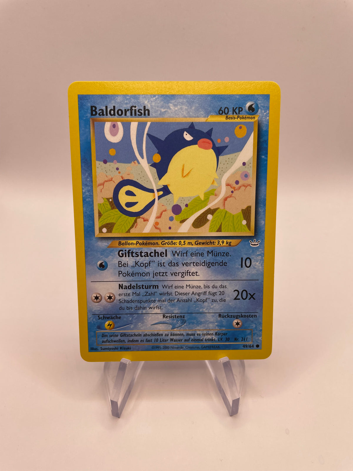 Pokemon Karte Neo Revelution Baldorfish 49/64 Deutsch
