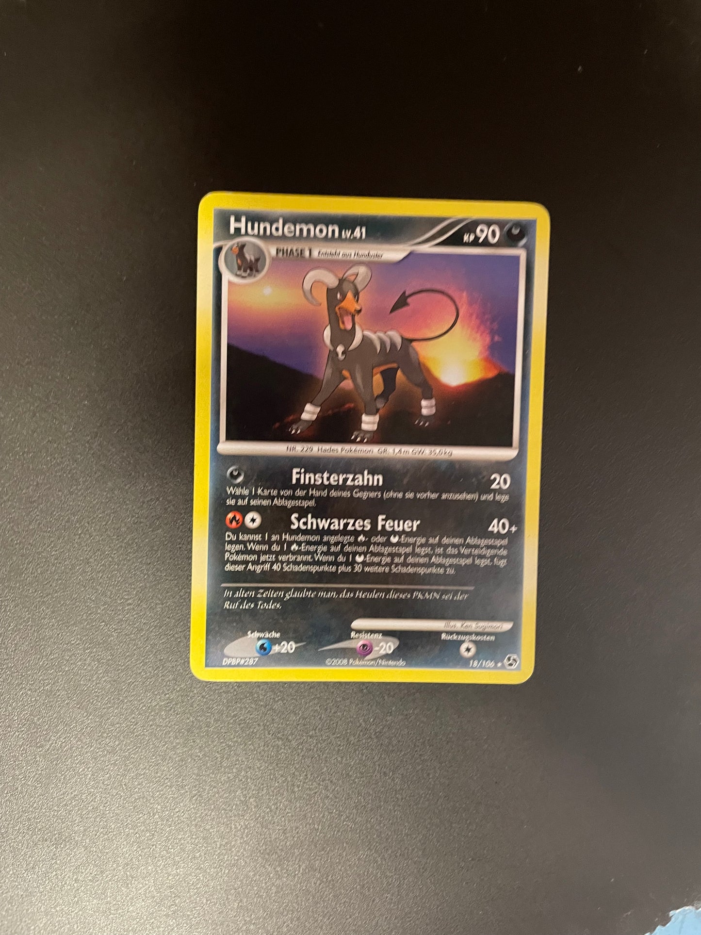 Pokémon Karte Hundemon 18/106 Deutsch