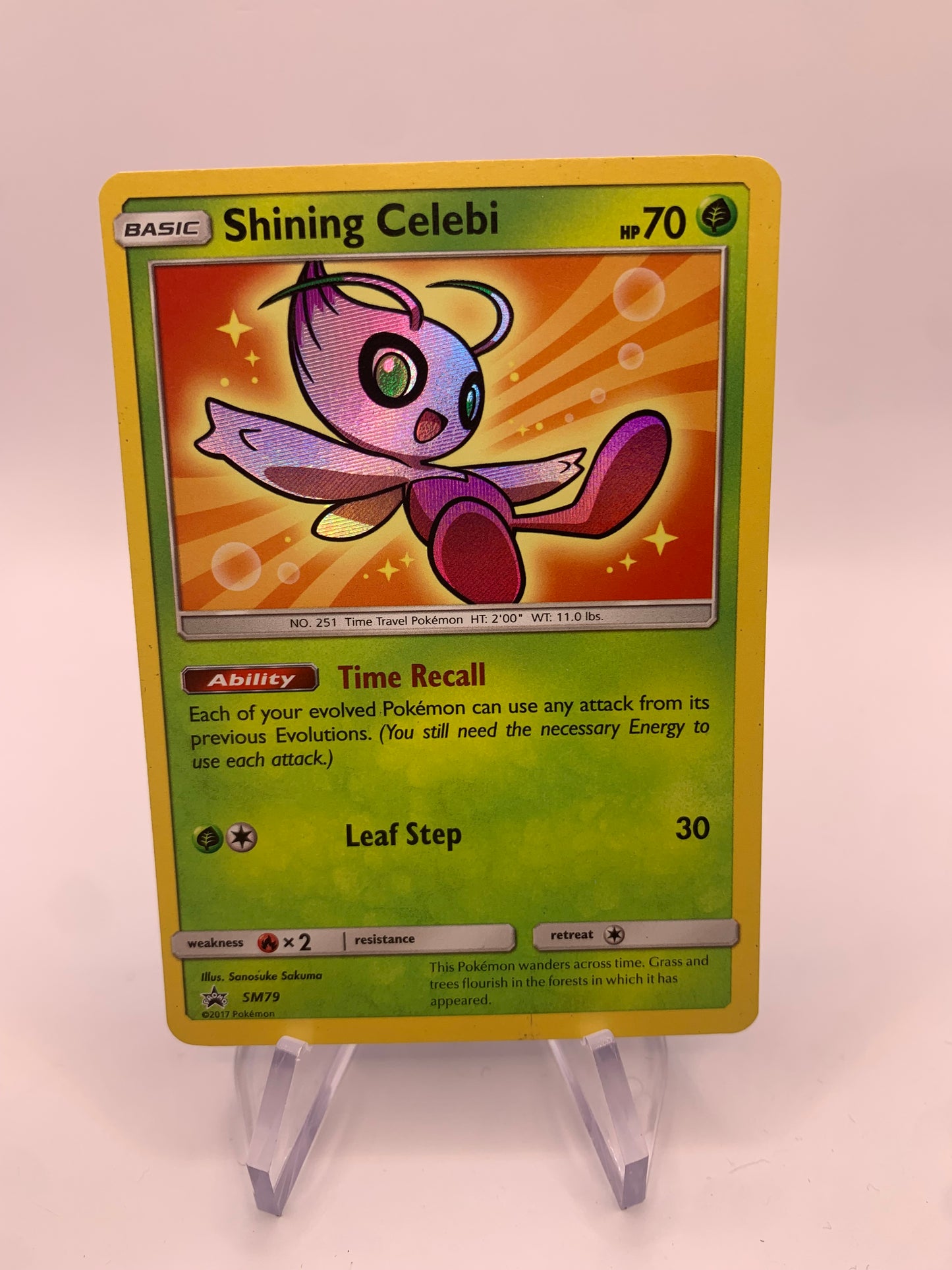 Pokemon card Shiny Shining Celebi SM79 English