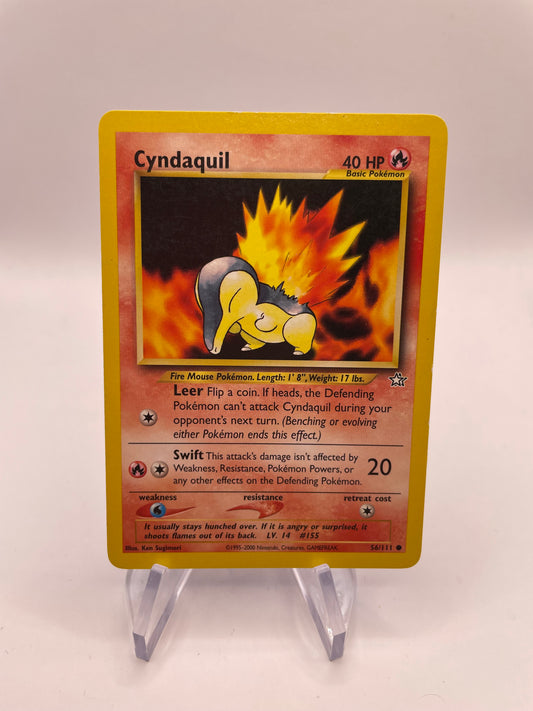 Pokemon Karte Neo Genesis Cyndaquil 56/111 Englisch