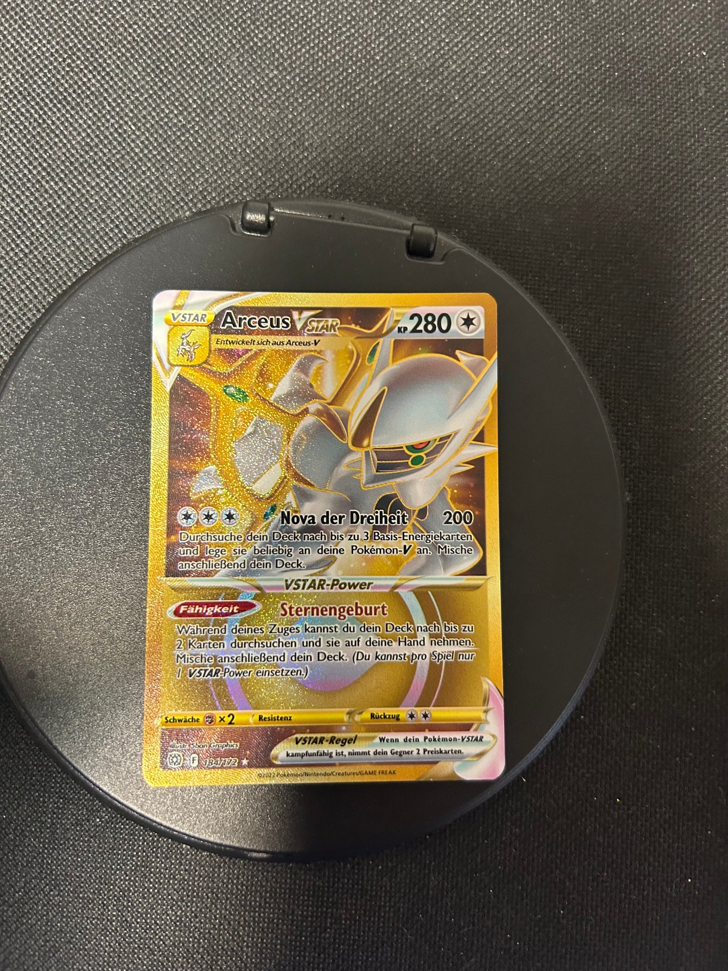 Pokemon Card Vstar Gold Arceus 184/172 German