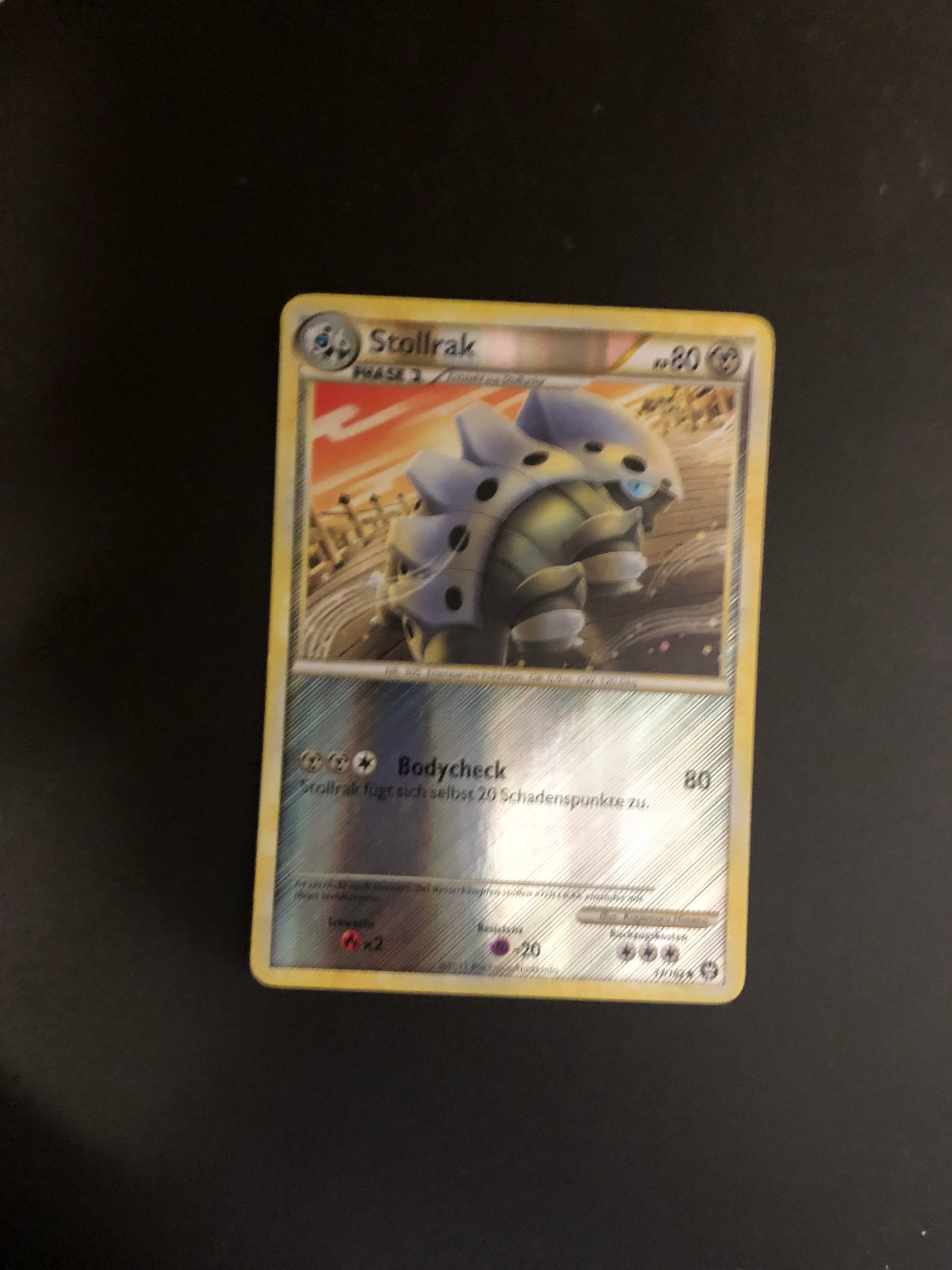 Pokemon Karte Revers Stollorak 37/102 Deutsch