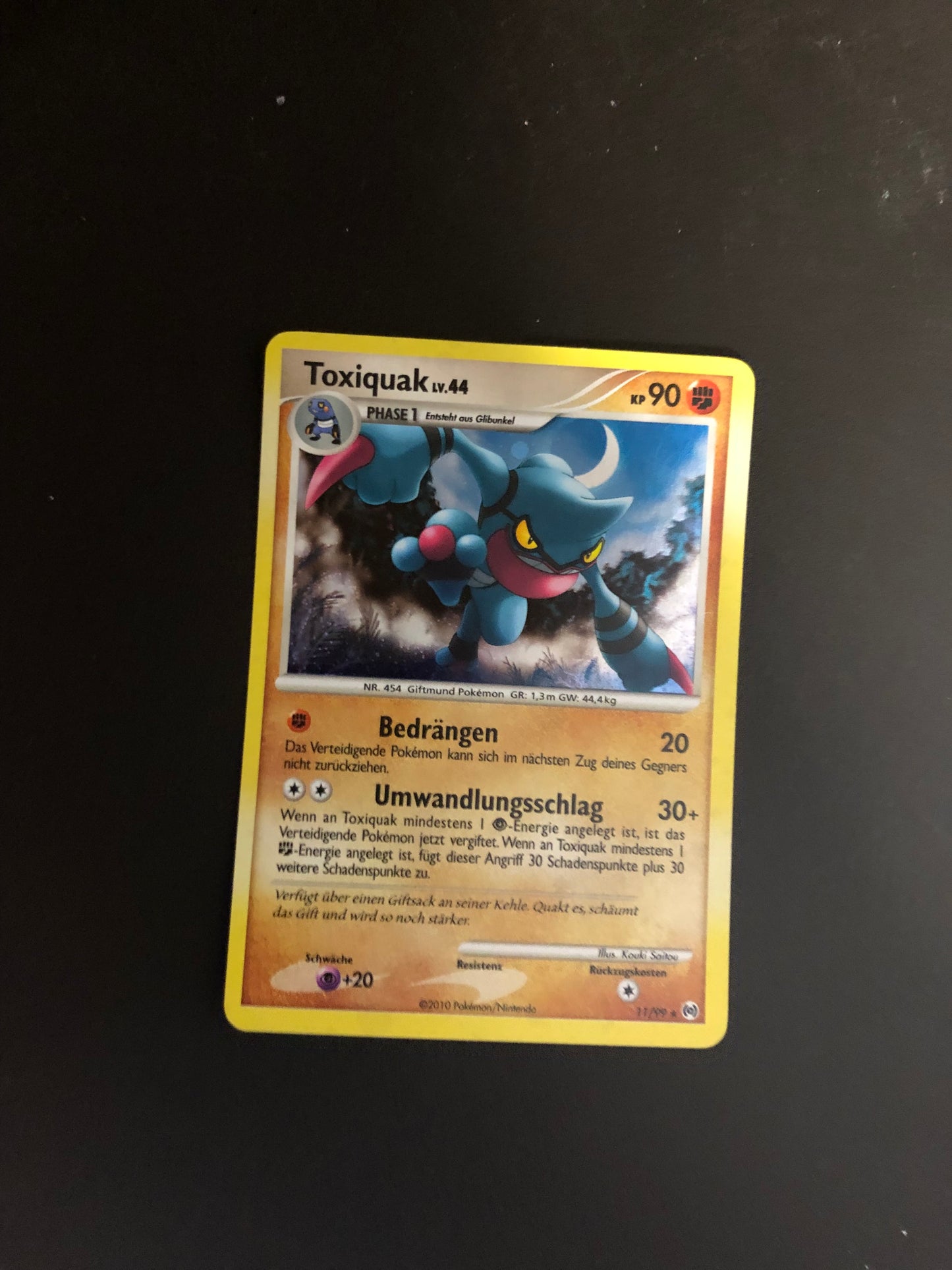 Pokemon Karte Holo Toxiquak 11/99 Deutsch