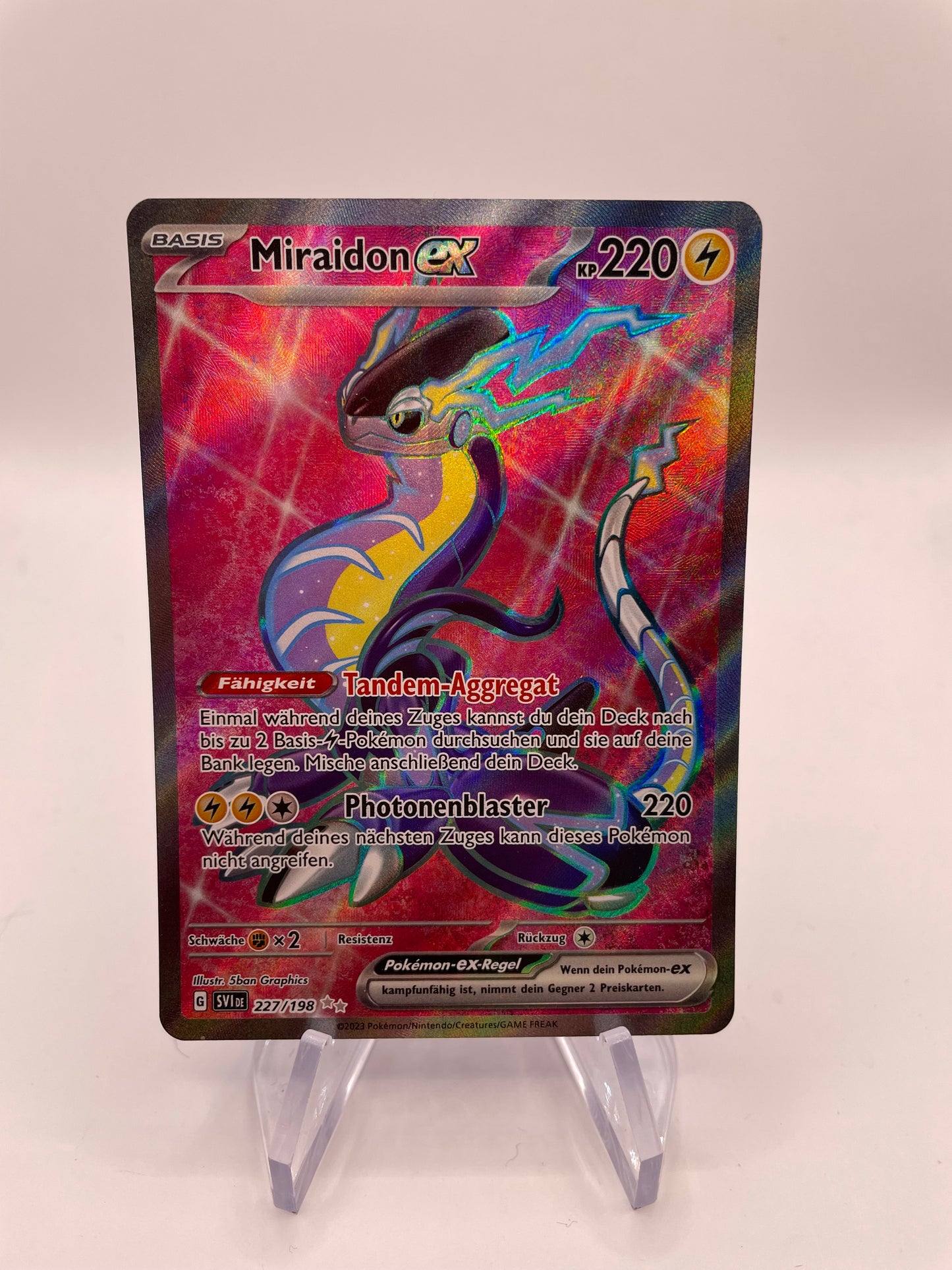 Pokemon Karte Ex Miraidon 227/198 Deutsch