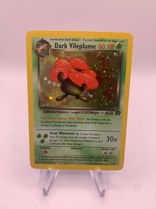 Pokemon Karte Holo Dunkles Giflor 13/82 Englisch