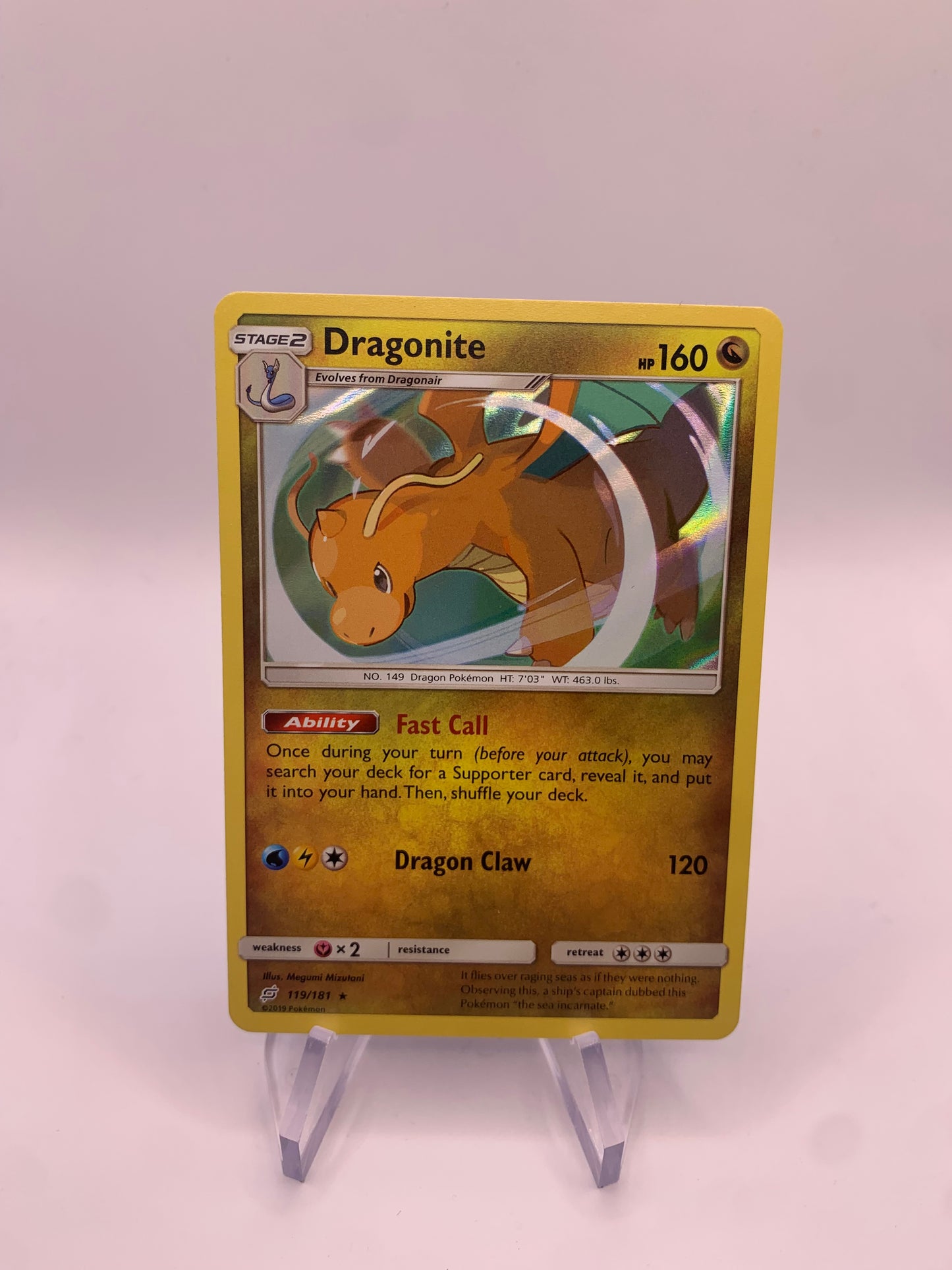 Pokemon Karte Holo Dragonite 119/181 Deutsch