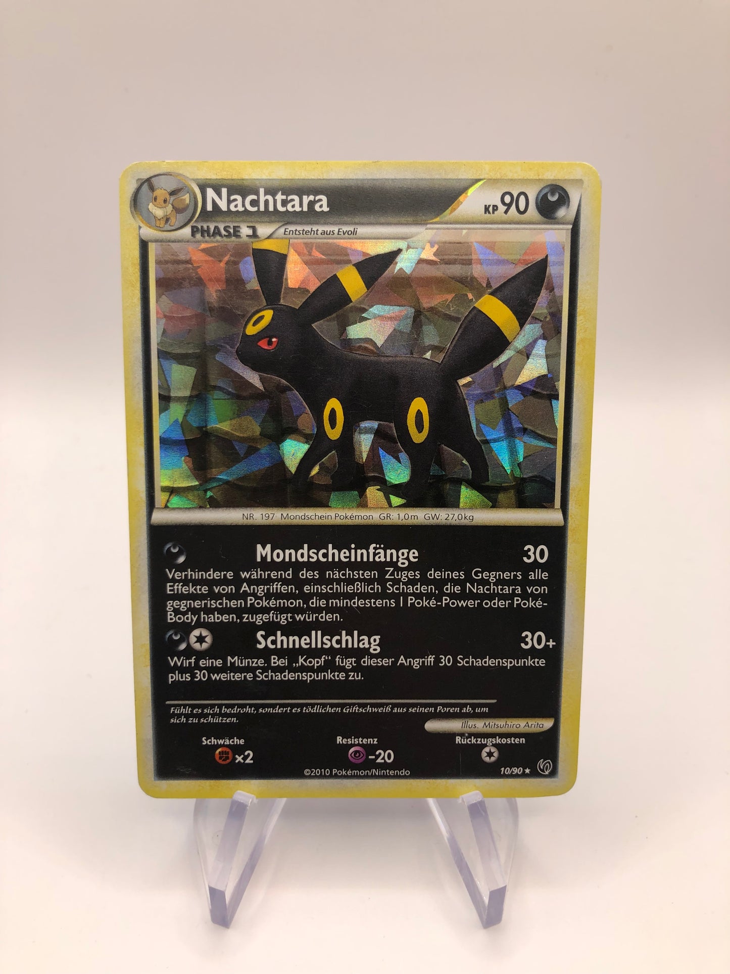 Pokemon Karte Shatter Holo Nachtara 10/90 Deutsch