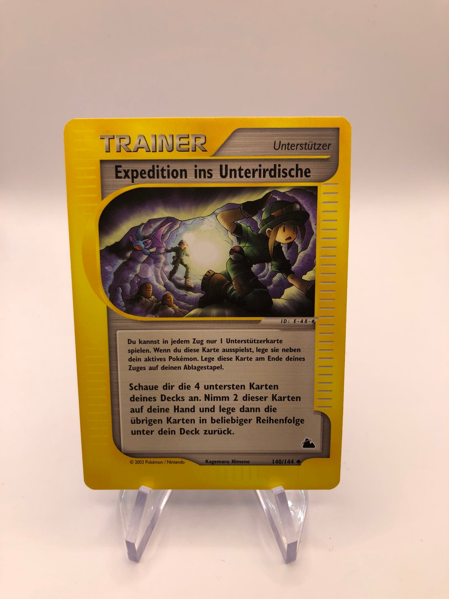 Pokemon Karte Trainer Expedition ins Unterirdische 140/144 Deutsch