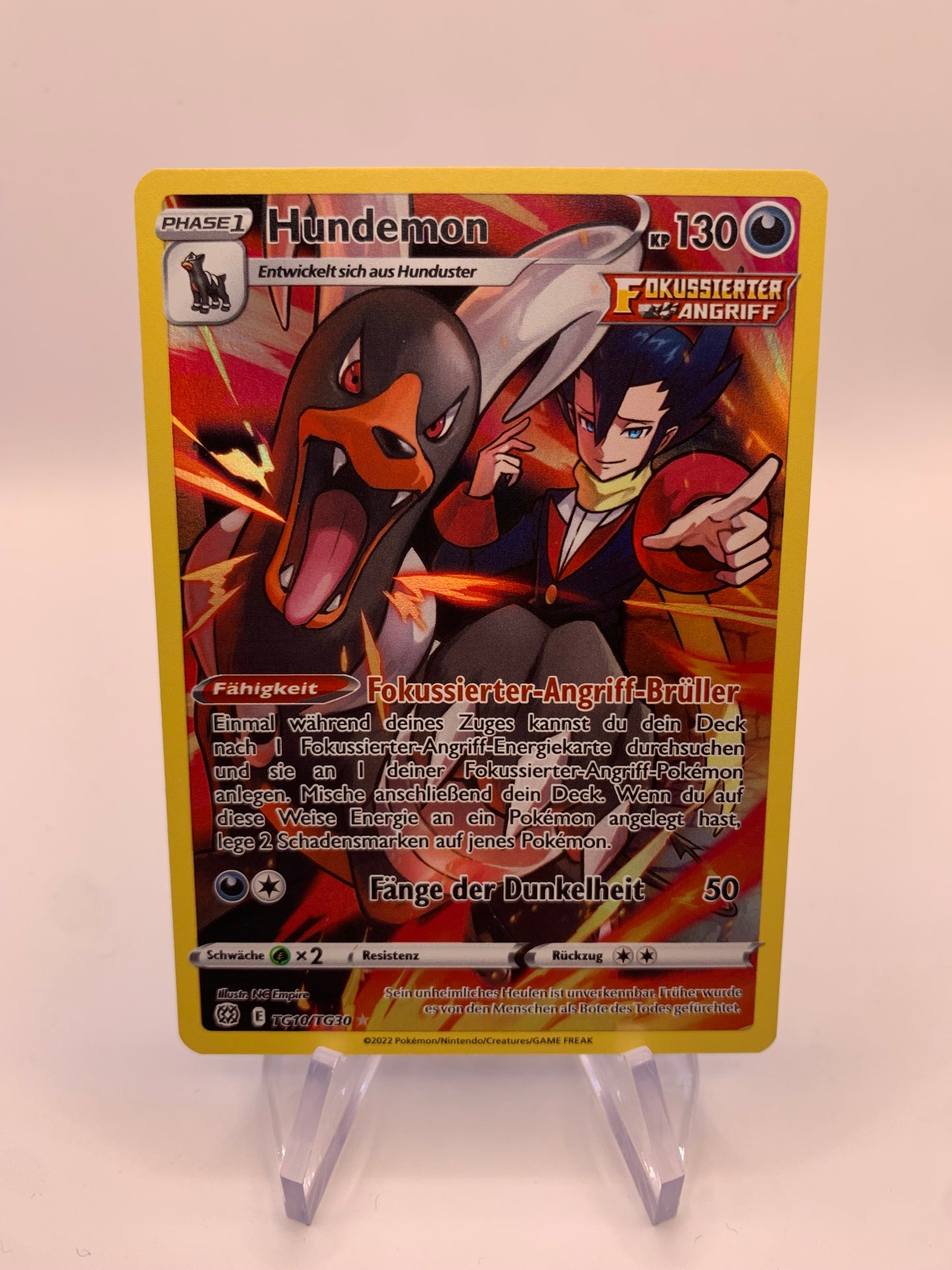 Pokemon Karte Art-Rare Hundemon TG10/TG30 Deutsch