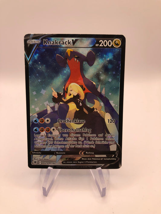 Pokemon Karte V Alt-Art Knakrack TG23/TG30 Deutsch