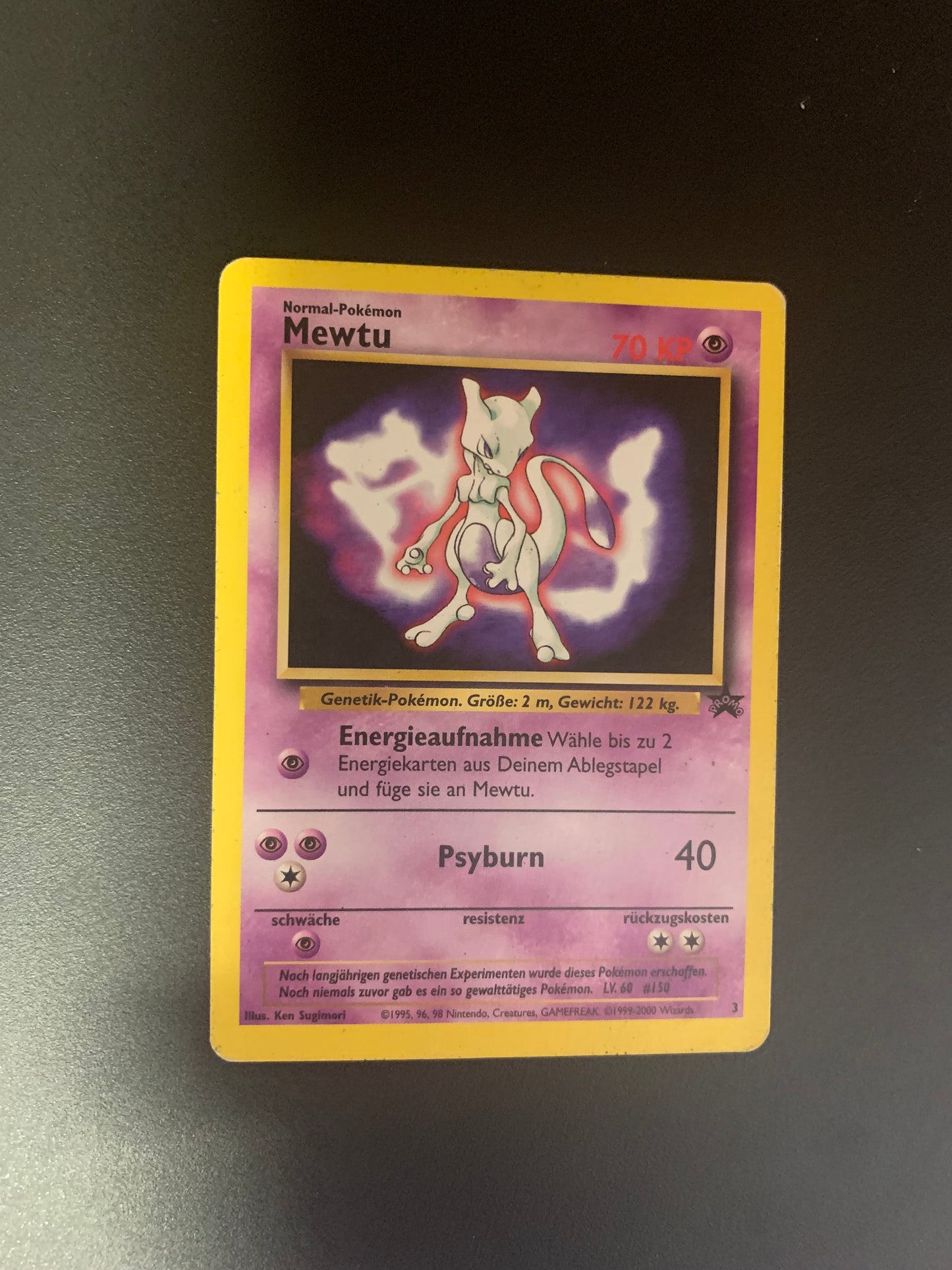 Pokemon Karte Promo Mewtu 3 Deutsch