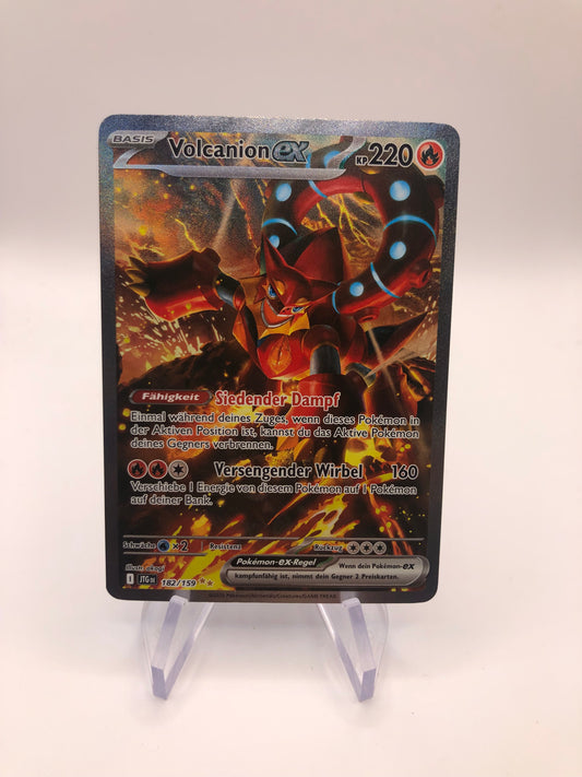 Pokemon Karte Alt-Art Ex Volcanion 182/159 Deutsch