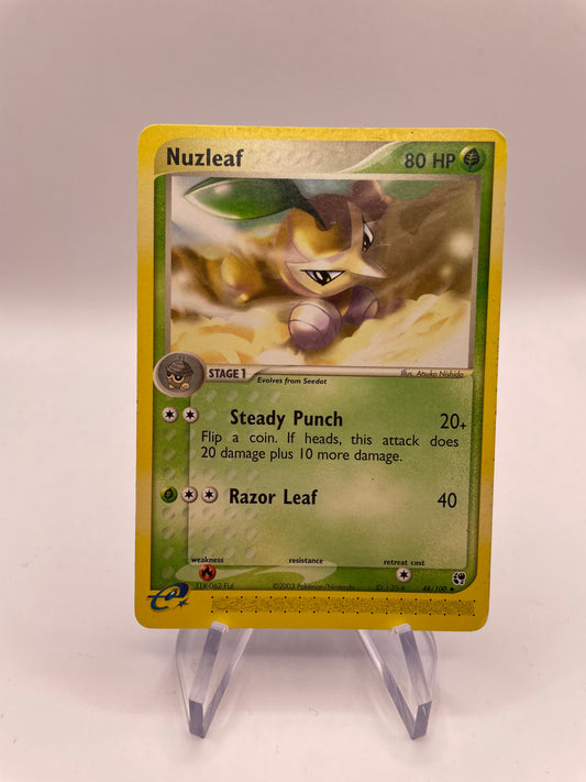 Pokemon Karte E-Series Nuzleaf 48/100 Englisch