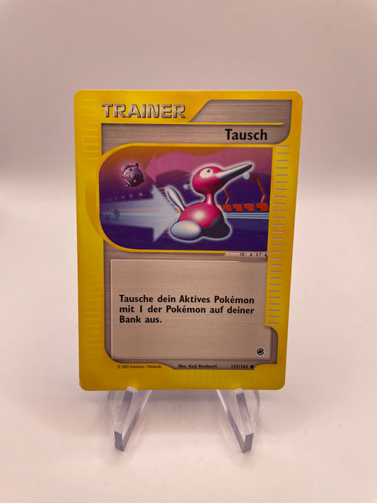 Pokemon Karte e-Series Trainer Tausch 157/165 Deutsch
