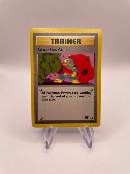Pokemon Karte Rocket Trainer Goop Gas Attack 78/82 Englisch