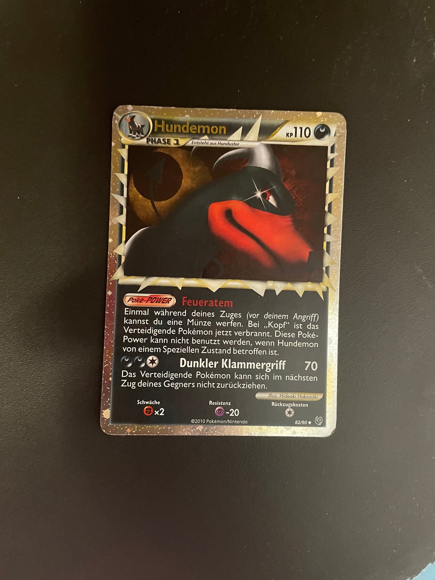 Pokemon Karte Prime Hundemon 82/90 Deutsch