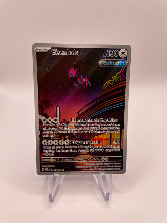 Pokemon Karte Art Rare Eisenhals 216/182 Deutsch