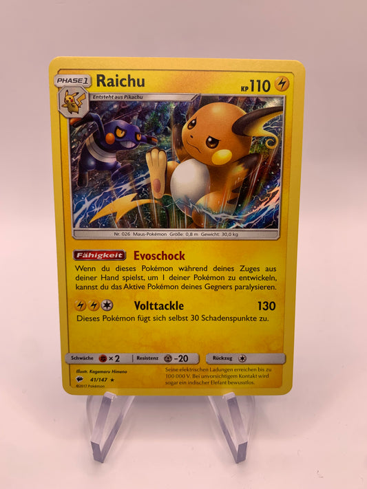 Pokémon Karte Holo Raichu 41/147 deutsch