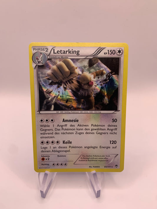 Pokemon Karte Holo Letarking 83/111 Deutsch