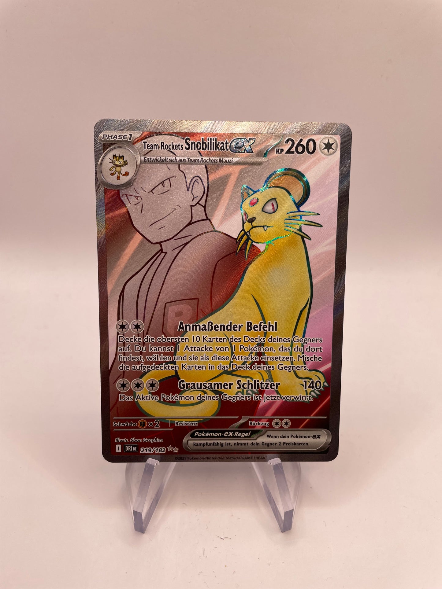 Pokemon Karte Ex Snobilikat 219/182 Deutsch