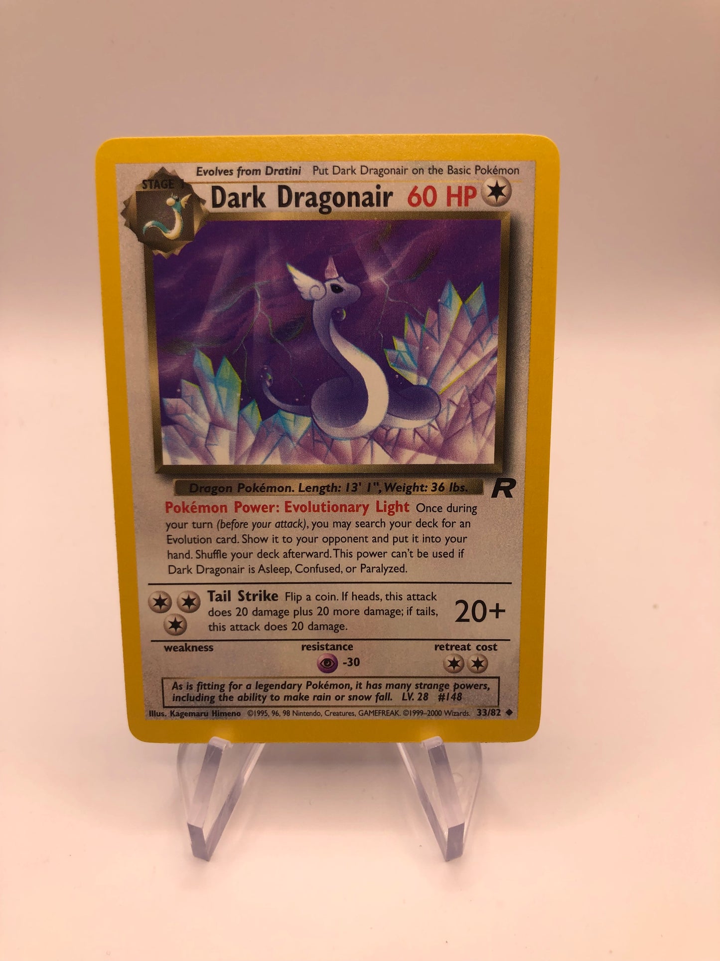 Pokemon Karte Rocket Dunkles Dragonir 33/82 Englisch