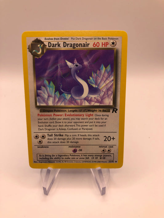 Pokemon Karte Rocket Dunkles Dragonir 33/82 Englisch