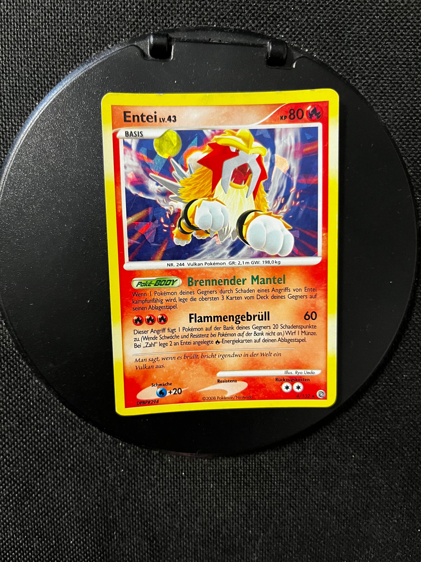 Pokemon Karte Entei 4/132 Deutsch