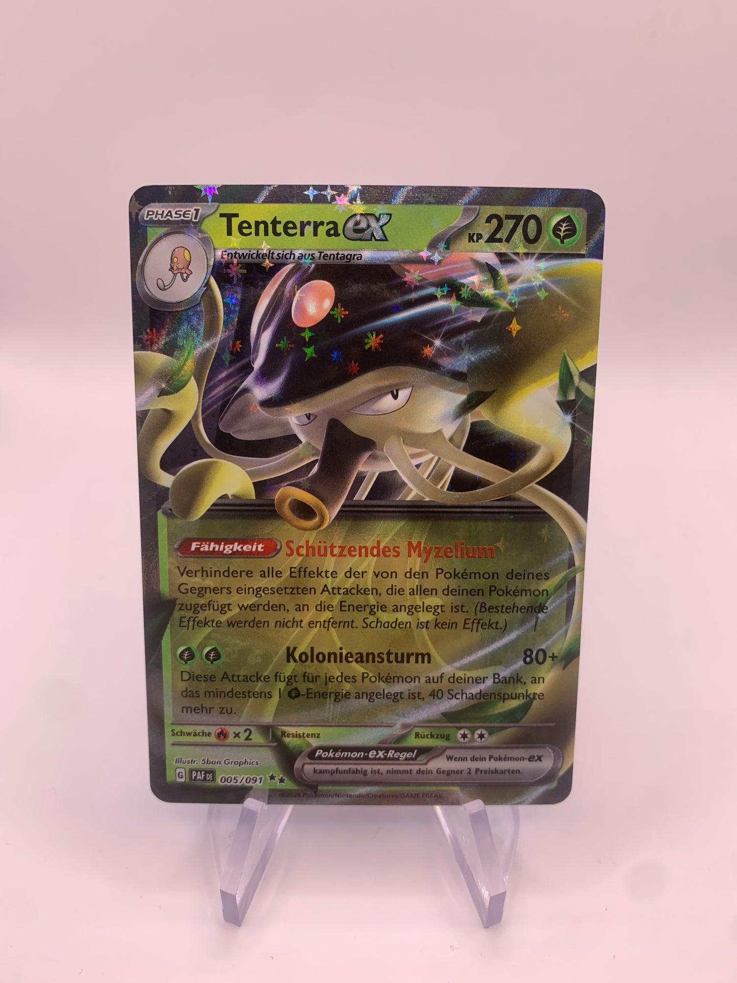 Pokemon Karte EX Tenterra 5/91 Deutsch