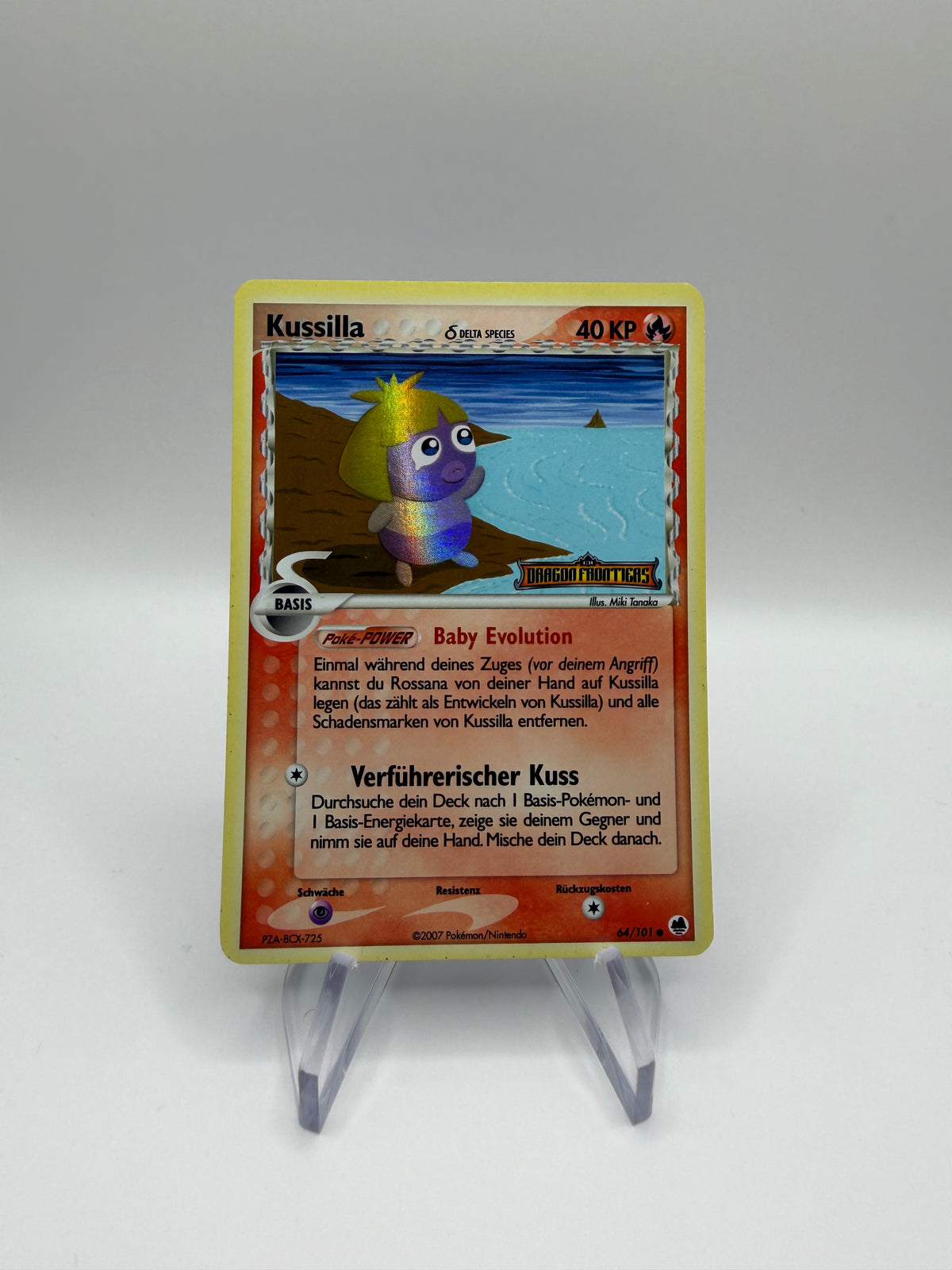 Pokemon Karte Stamp Delta Species Kussilla 64/101 Deutsch