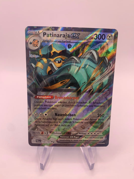 Pokemon Karte ex Patinaraja 150/193 Deutsch