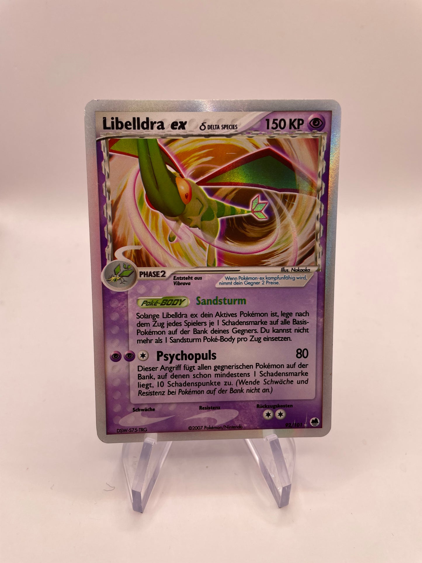 Pokemon Karte Ex Libelldra 92/101 Deutsch