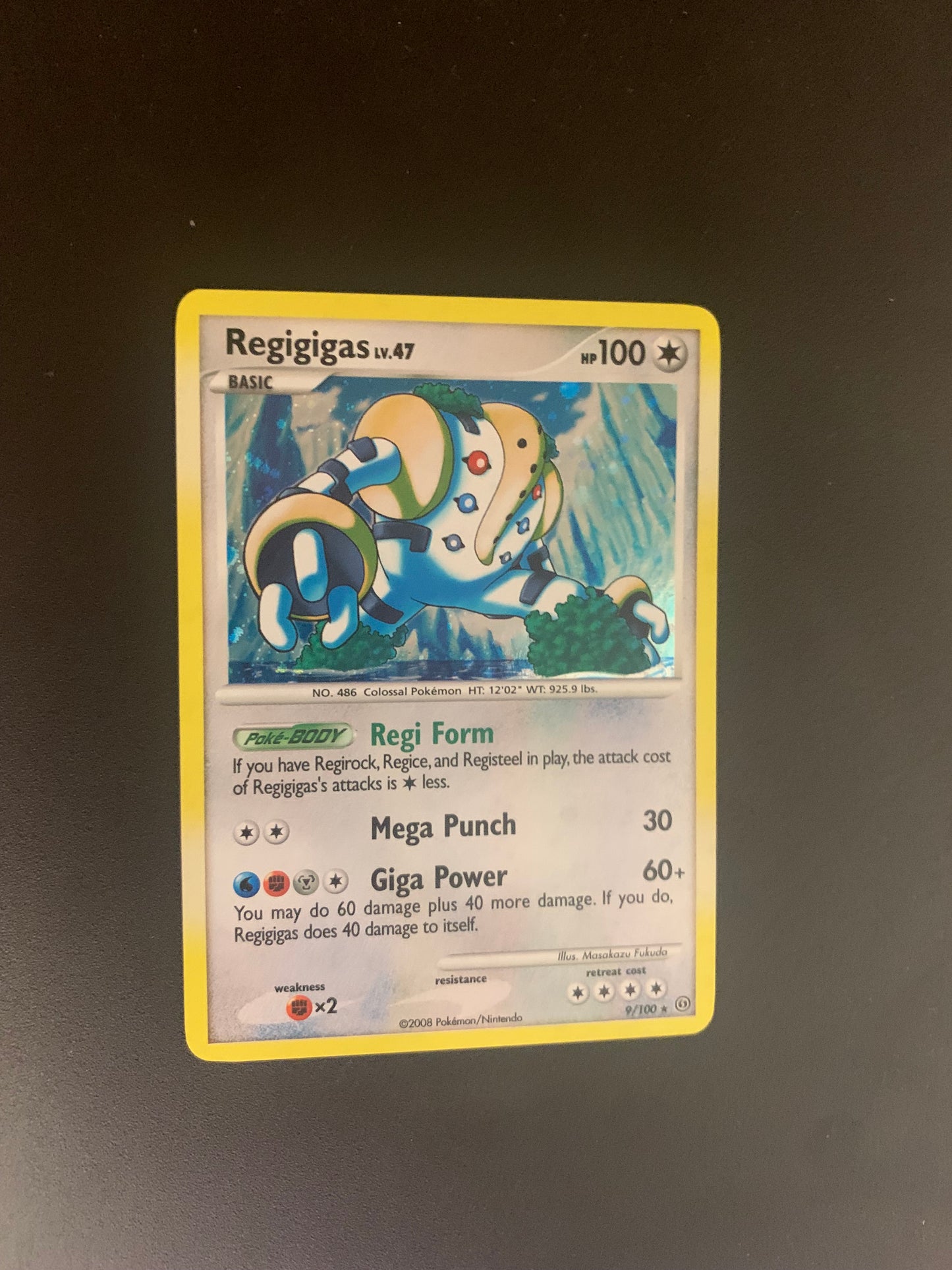 Pokemon Karte Holo Regigigas 9/100 Englisch