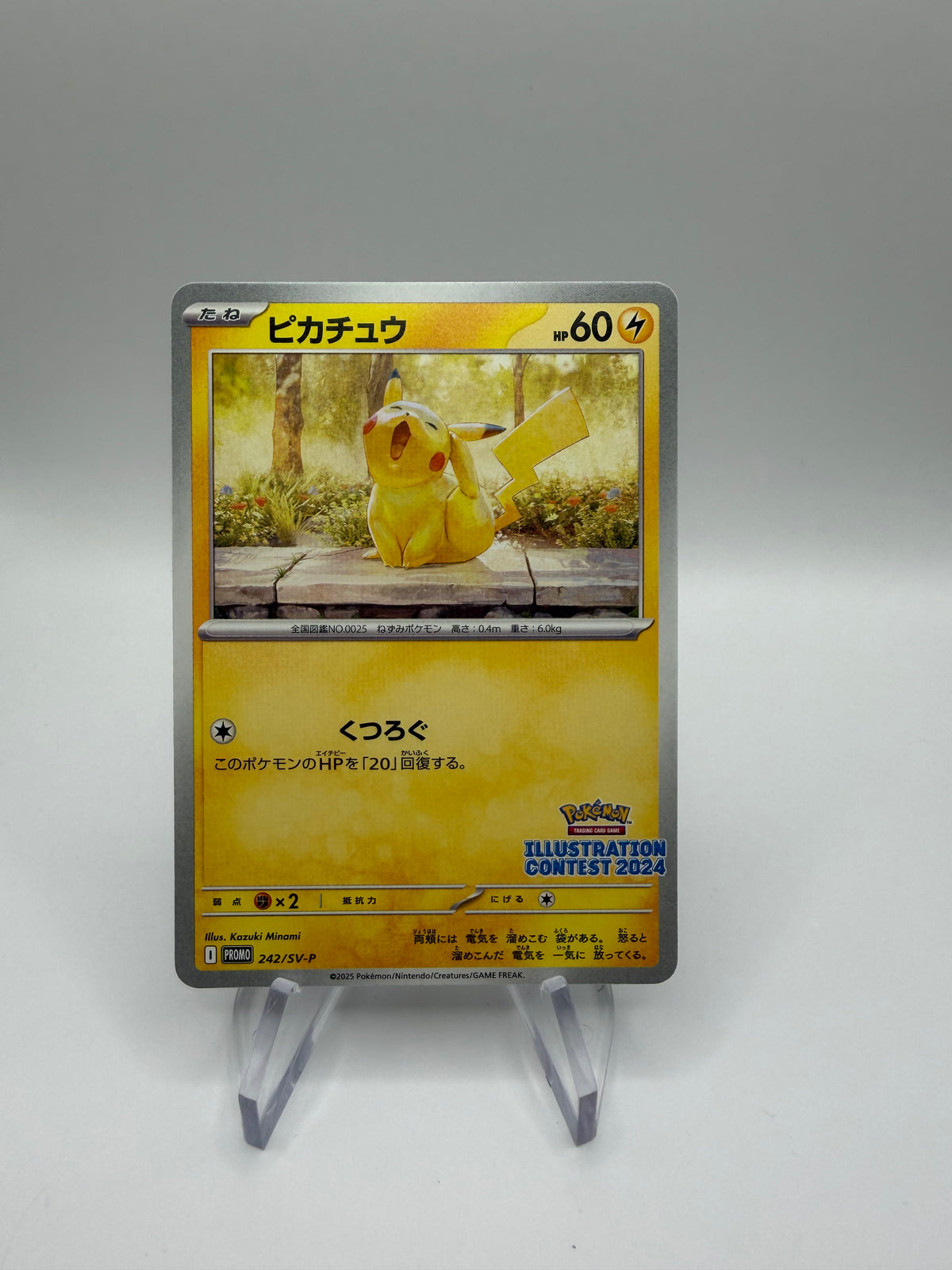 Pokemon Karte Illustration Contest 2024 Pikachu 242/SV-P Japanisch