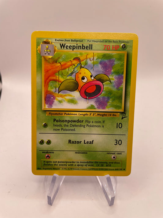 Pokemon Karte Base-Set 2 Weepinbell 64/130 Englisch