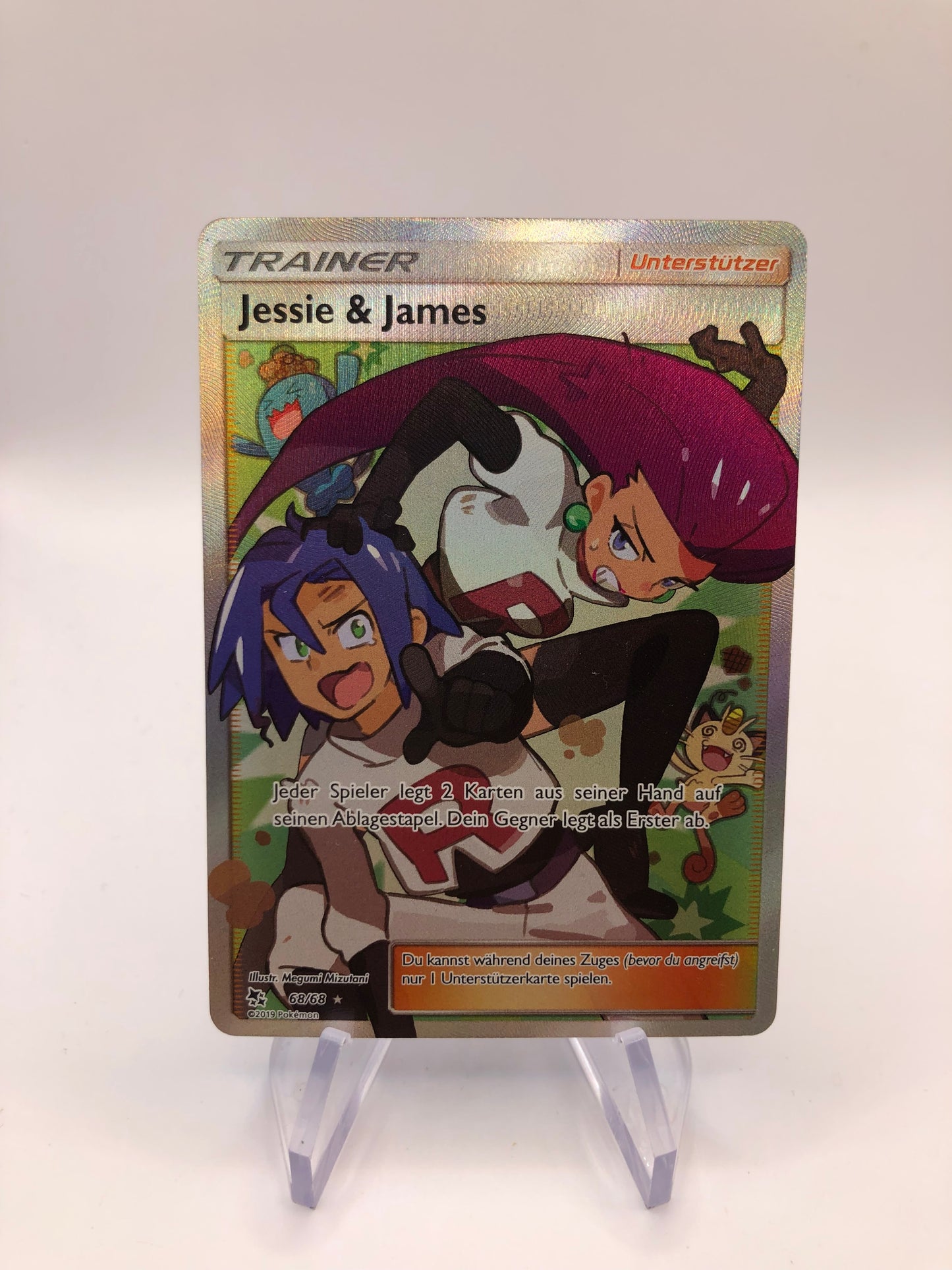 Pokemon Karte Trainer Jessie & James 68/68 Deutsch