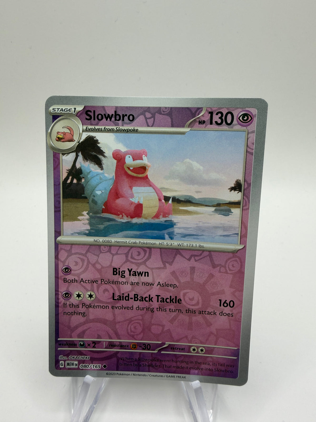 Pokemon Karte Reverse 151 Lahmus 80/165 Englisch