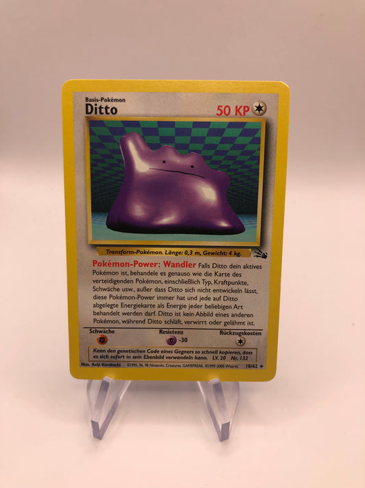 Pokemon Karte Fossil Ditto 18/62 Deutsch