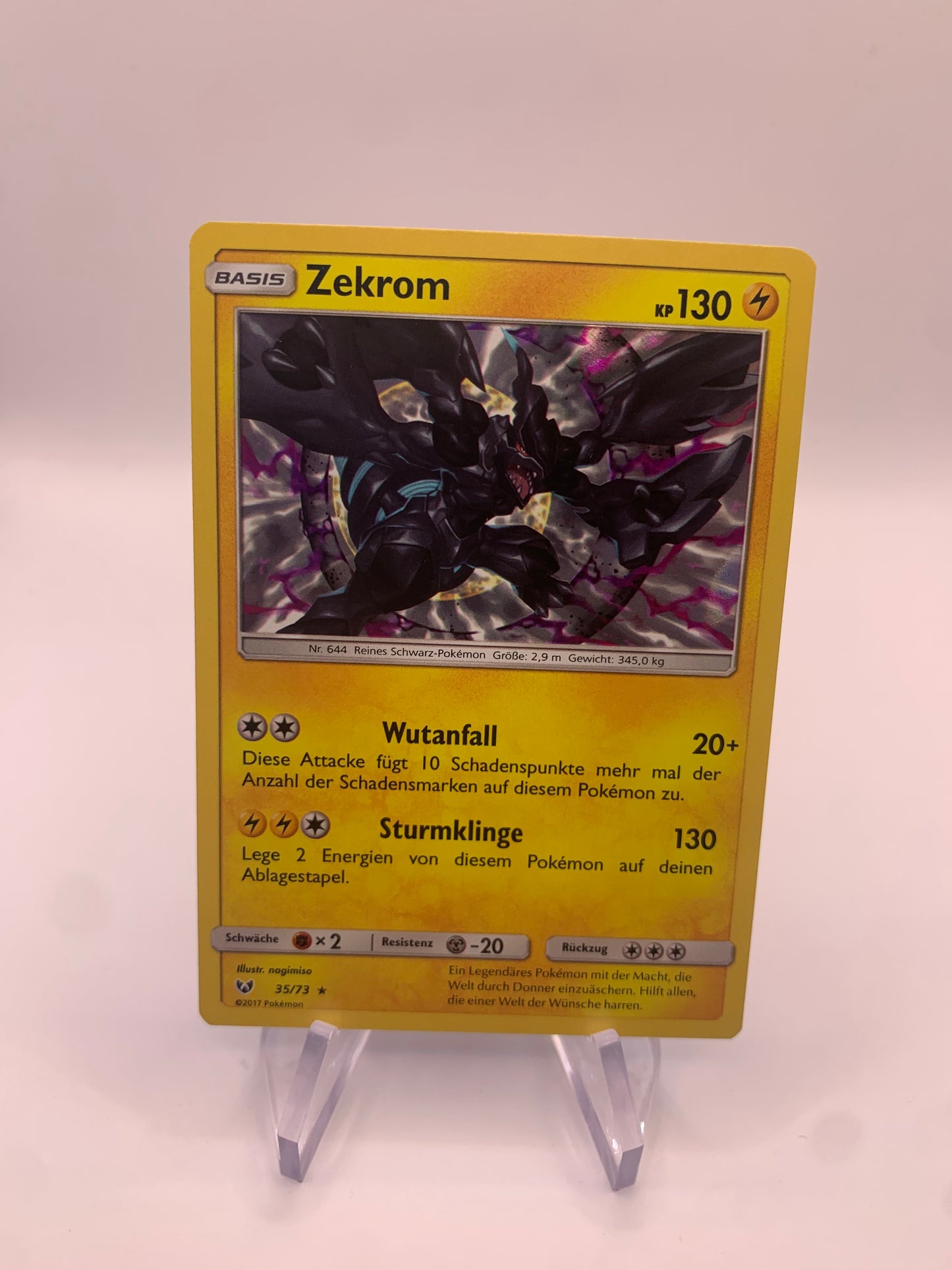 Pokemon Karte Holo Zekrom 35/73 Deutsch