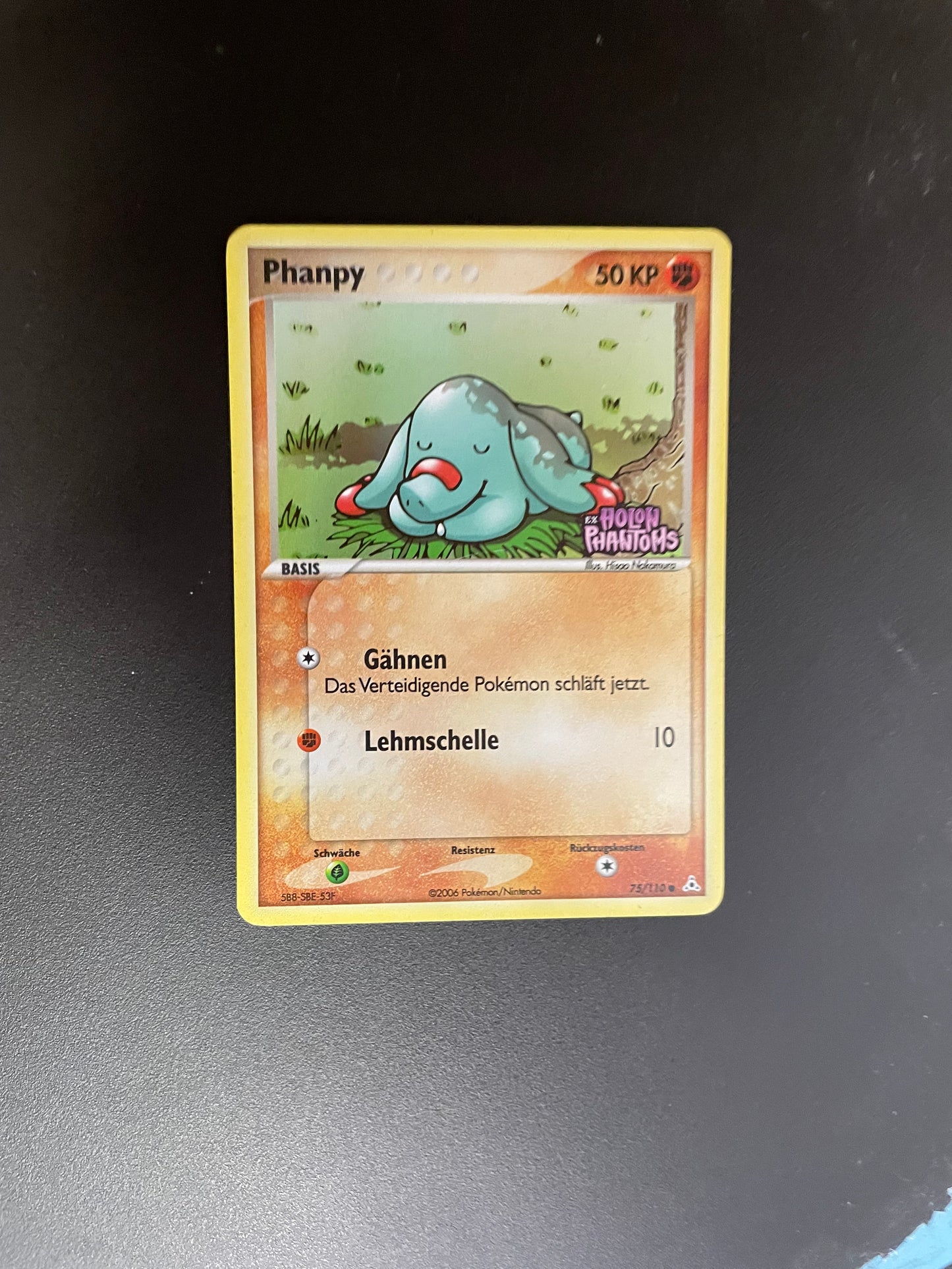 Pokemon Karte Holo Phanpy 75/110  Deutsch