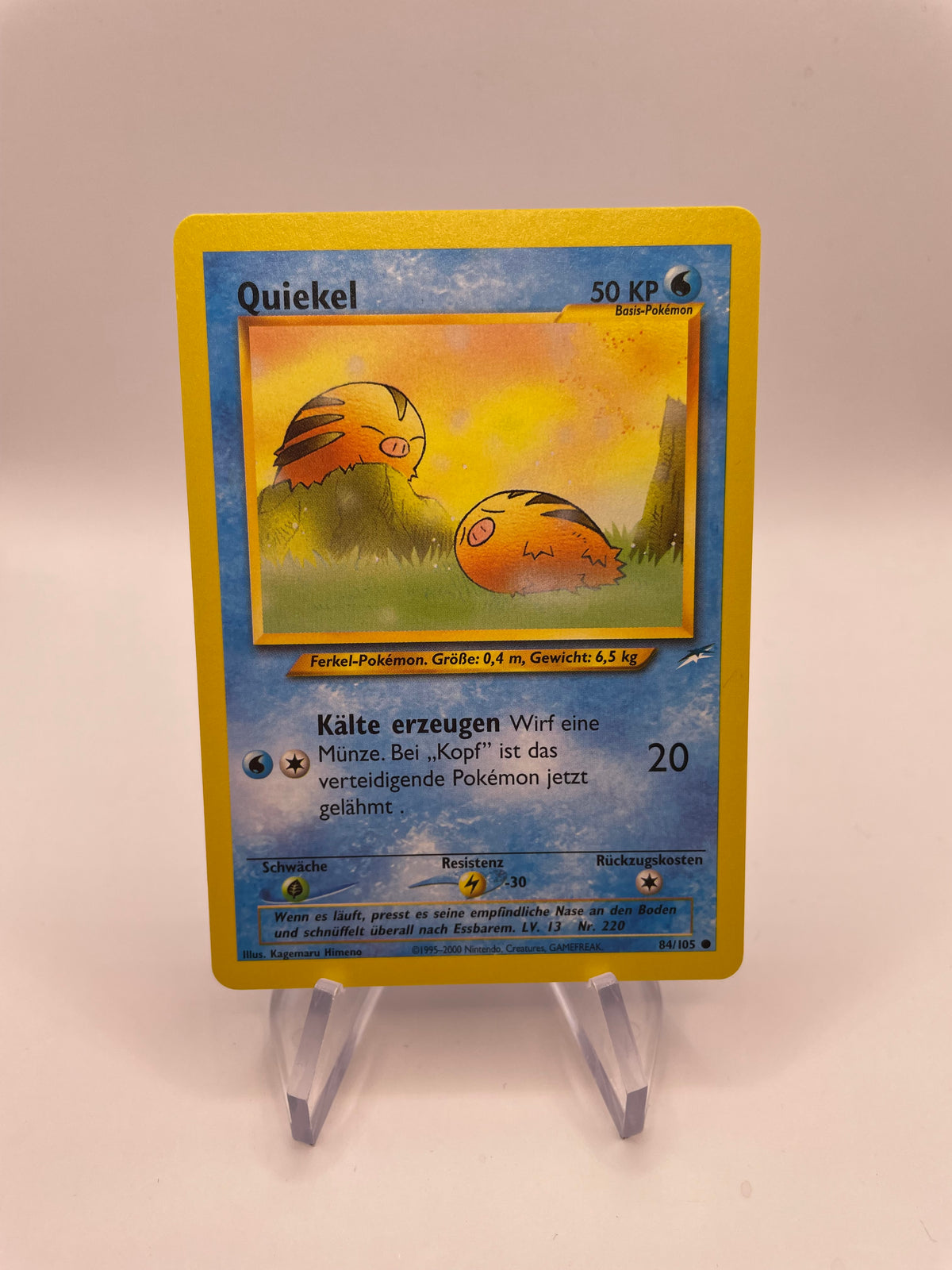 Pokemon Karte Quiekel Neo Destiny 84/105 Deutsch